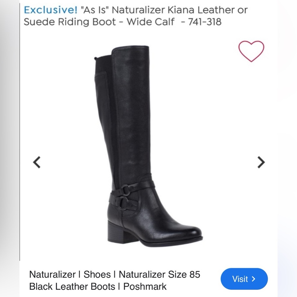 Kiana leather or suede riding boots